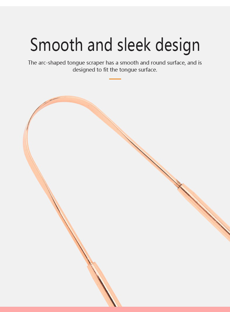 Oralpures rose gold tongue scraper