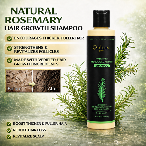 🔥LAST DAY 50% OFF - OralPures Organic Rosemary Hair Growth Shampoo