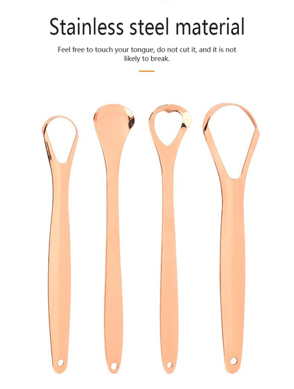 Oralpures rose gold tongue scraper