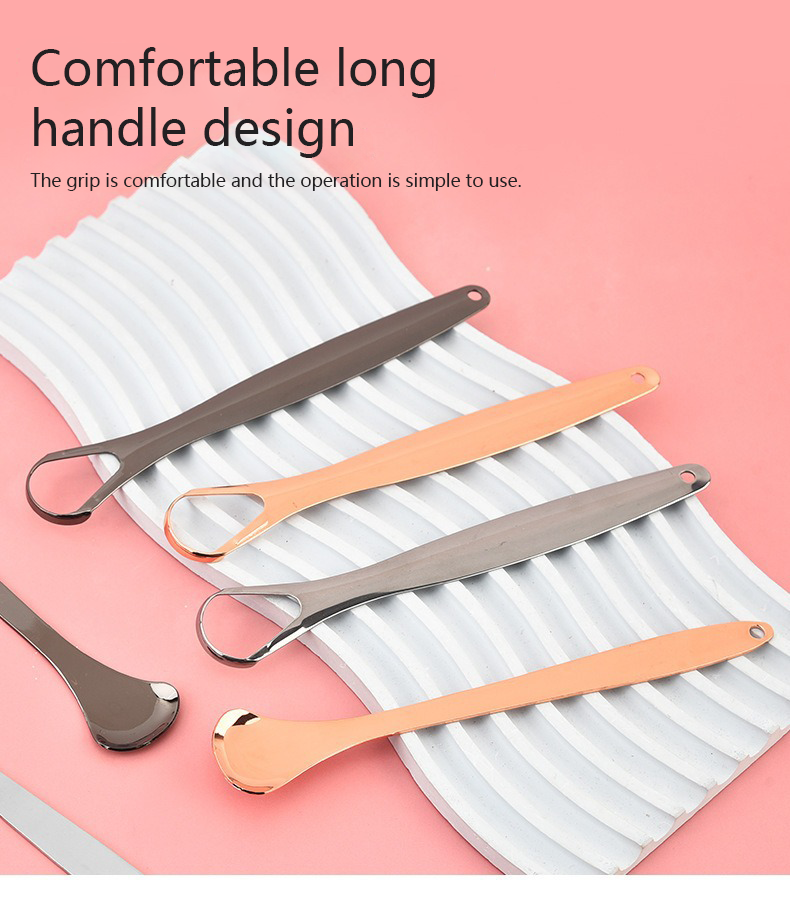 Oralpures rose gold tongue scraper