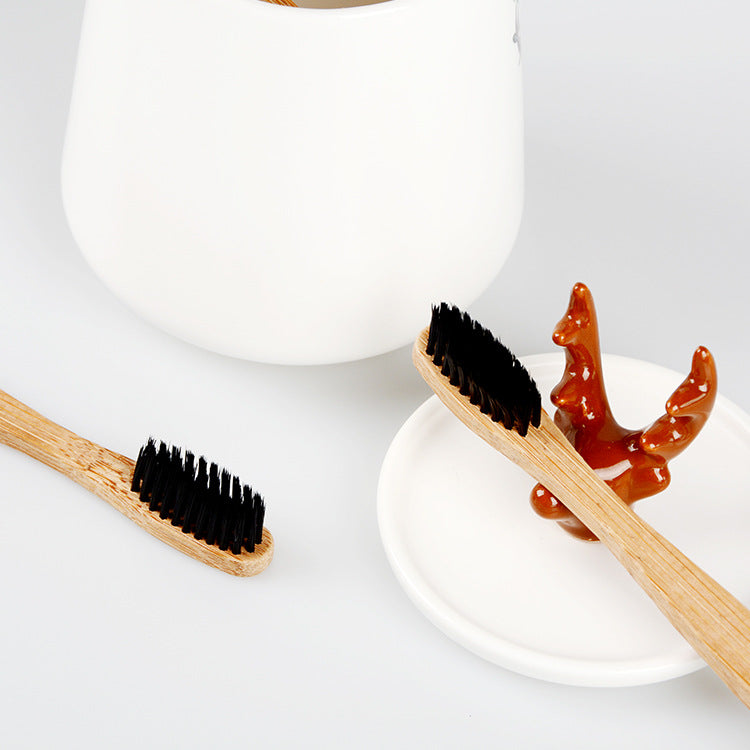 Oralpures environmental-friendly recycled bamboo charcoal toothbrush