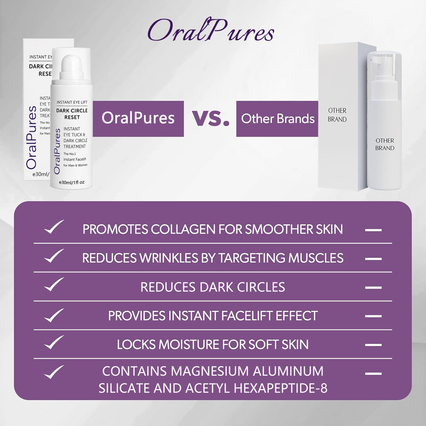 🔥LAST DAY 60% OFF OralPures miracle peptide Instant Facelift Anti Aging Eye Serum