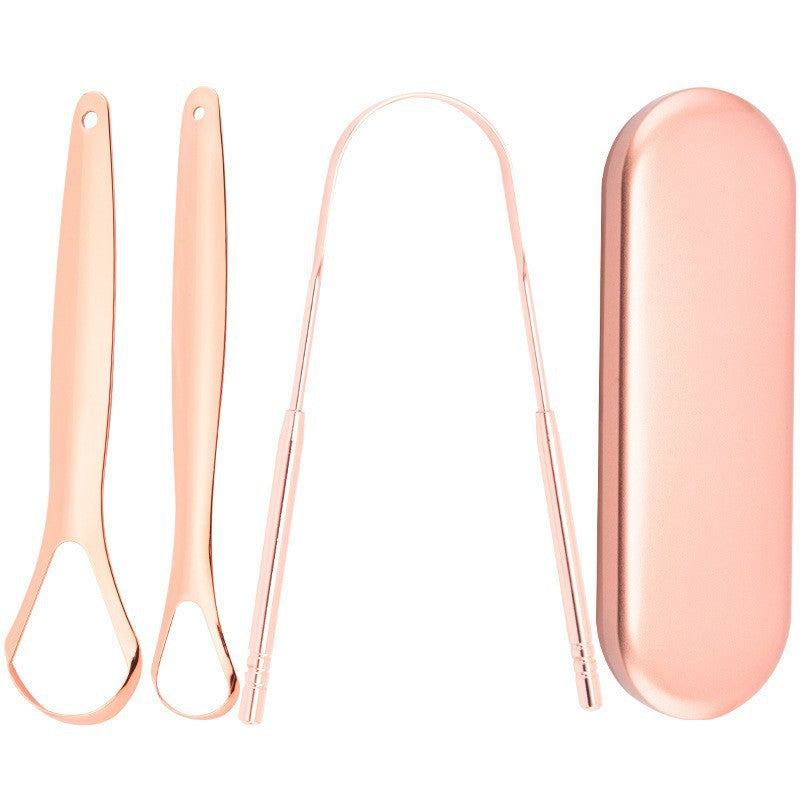 Oralpures rose gold tongue scraper
