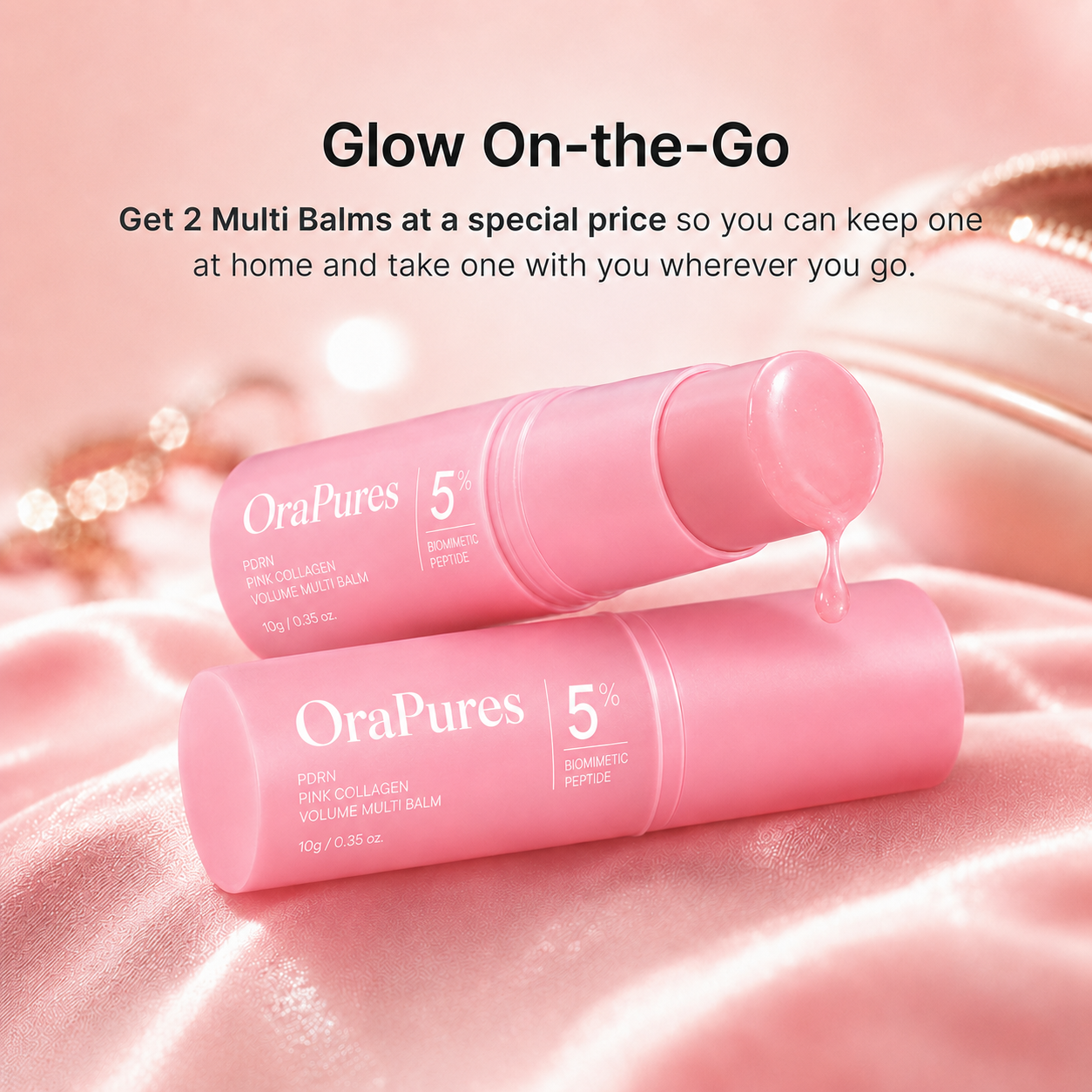 🔥LAST DAY 60% OFF🎁 Korean PDRN Pink Collagen Volume Multi Balm